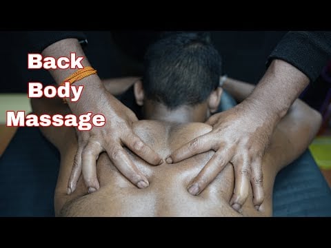 ASMR Back Body Massage | ASMR Leg Massage | ASMR Calf Muscle Massage | ASMR Oil Body Massage
