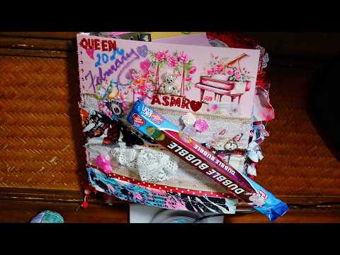 First Completed Scrapbook Art Journal 39 ASMR Double Bubble Chewing Gum