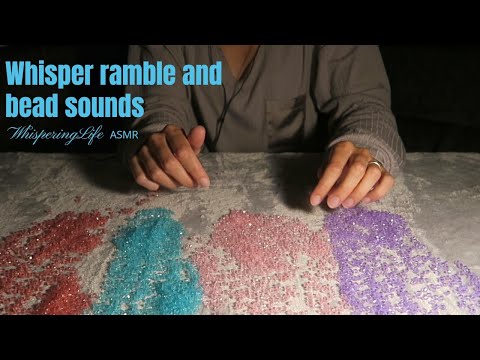 Whisper ramble and bead sounds || Celebrating MissVindicat ASMR || WhisperingLife ASMR