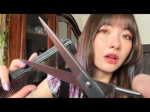 ASMR ☆ 雑なヘアカット ✂ ロールプレイ