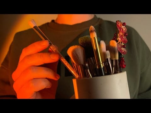 ASMR doing your makeup ˖᯽˖ semi fast & aggressive- no talking