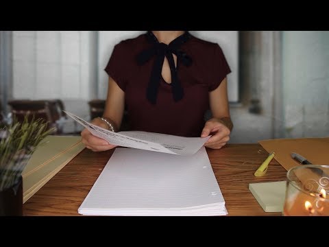 ASMR - Paper Sorting // No Talking