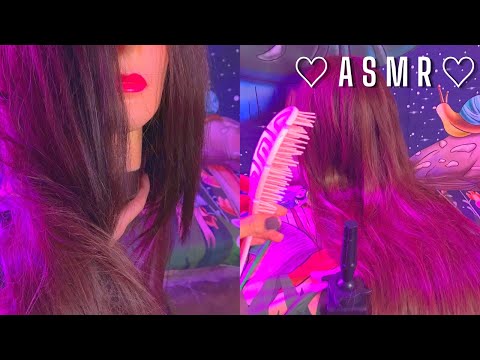 Planchándole el cabello a una muñeca 💗 | Triggers relajantes | Andrea ASMR 🦋