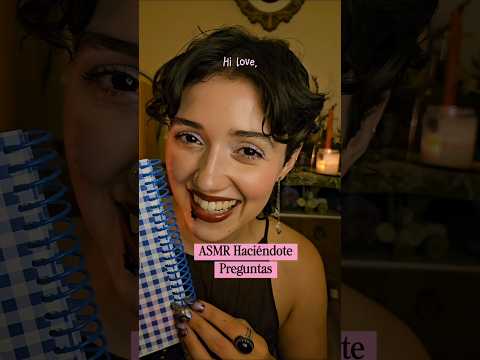 ASMR Haciéndote Preguntas Chismosas 😚 #asmrespañol #asmrwriting #chisme