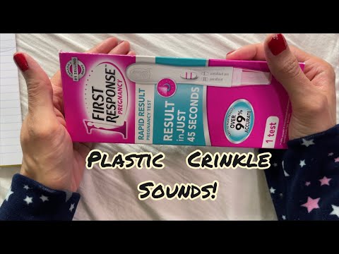 ASMR  Whispering - Plastic Package W/Crinkle (Sounds) - I’m Really 😱Pregnant !!!