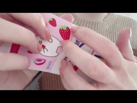 lofi asmr tapping/crinkling sounds