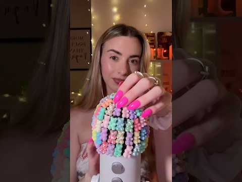 ASMR gummy bear mic 🧸💗✨ #asmrtapping #asmrscratching