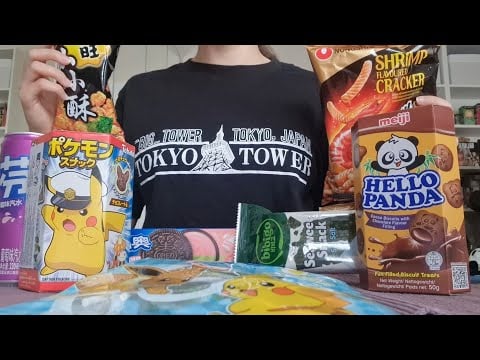 ASMR trying asian snacks~ ♡ (whispering)