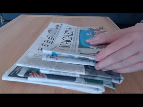 ASMR Newspaper Page Turning (No Talking) Intoxicating Sounds Sleep Help Relaxation