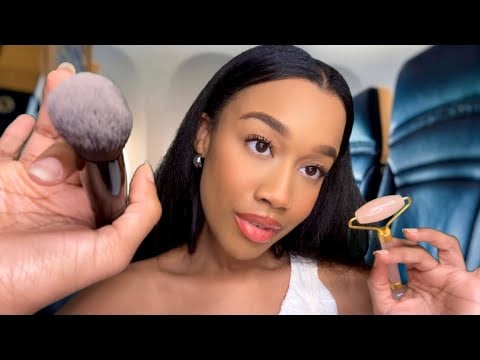 ASMR Girl On The Plane Calms You Down Because You’re Afraid of Flying ✈️ 💆 ASMR Personal Attention