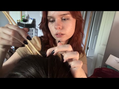 ASMR Classmate Plays With Your Hair (No Talking After Intro)