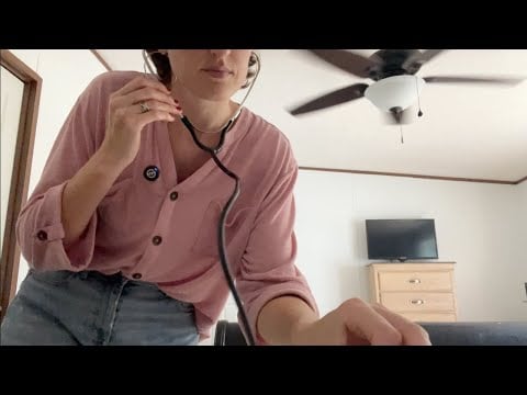 ASMR Bedside Dr Roleplay (soft spoken, typing sounds, relaxing fan)
