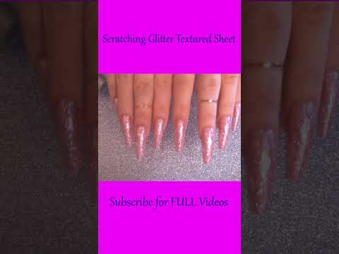 ASMR Scratching Glitter Textured Sheet ❤️ Relaxing Sounds ❤️ #asmr #shorts