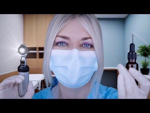 ASMR Ear, Nose & Throat Exam (ENT) - Relaxing Audio - Otoscope, Gloves, Soft Spoken, Medical Exam