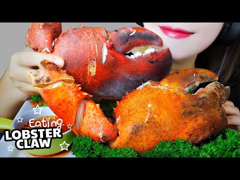 ASMR EATING HUGE LOBSTER CLAWS X LEMON CHILI SAUCE EATING SOUNDS | LINH-ASMR