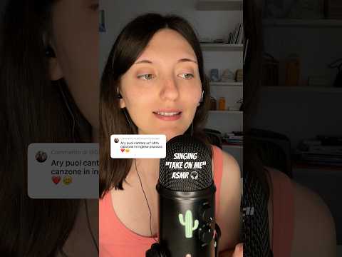 Singing ASMR 🎧 #asmr #asmrita #relax #singing #shorts #takeonme