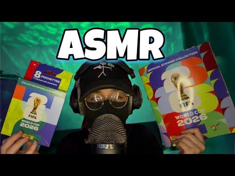 ASMR Français • OUVERTURE POCHETTES PANINI COUPE DU MONDE 2026 ! 😴💤