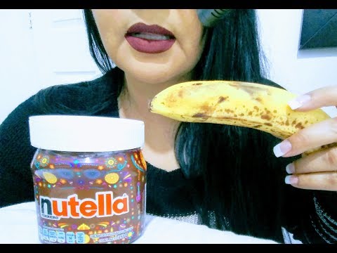 ASMR EnEspañol - Con plátano 🍌  y nutella