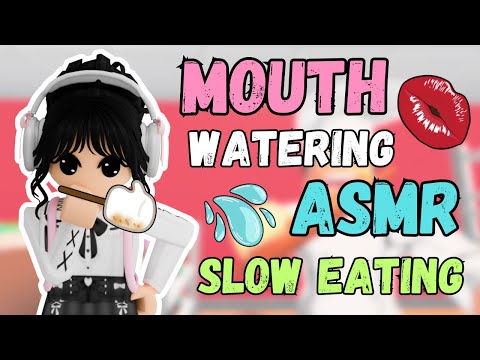 Roblox ASMR: SATISFYING EATING - Slow eating - Crunchy/Squishy NO TALKING