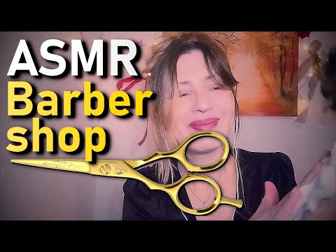 ASMR | Barber shop | Shaving + hair cutting + hair dryer  😶‍🌫️😝😱