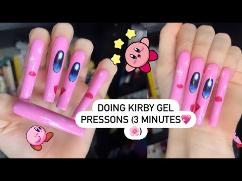 ASMR// doing Kirby Gel Presson nails (soft spoken)✨💖