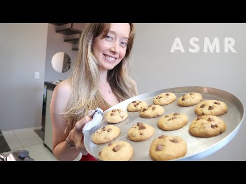 ASMR - FAZENDO COOKIES DE CHOCOLATE (Especial de Natal)