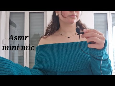 ASMR WITH A MINI MIC // hand sounds, trigger words, sticky sounds, tapping 😴