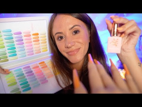 ASMR Bestfriend Paints Your Nails 💅 (realistic nail painting)