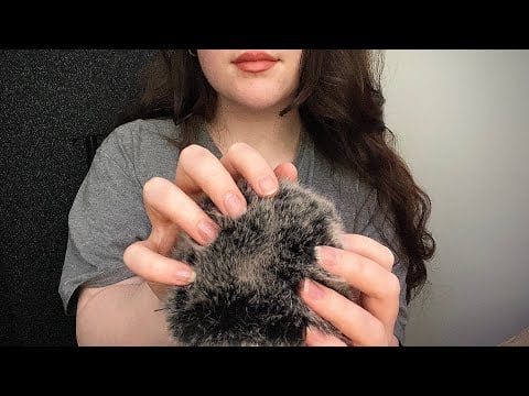 ASMR Fluffy Mic Massage & Scratching (no talking)