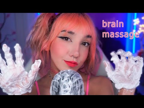 ASMR [INTENSE] BRAIN MASSAGE with shaving cream 🧠