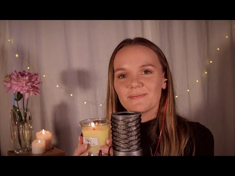 🍁ASMR Höstmys🍁 Crackling Woodwick Light & Autumn Triggers + BERÄTTAR EN ROLIG NYHET!!😍