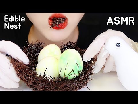EDIBLE NEST ASMR EDIBLE NEST CHOCOLATE ASMR EGGS ASMR NO TALKING