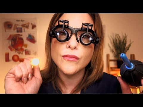 ASMR Glaucoma Eye Test | Eye Pressure Check & Full Examination