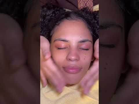 ASMR: Relaxing Thai Gold Facial with Face and Neck Massage #shorts