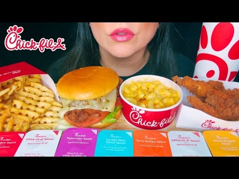 ASMR CHICK-FIL-A MUKBANG | Eating Sounds (NO TALKING)