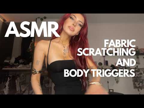 ₊˚⊹♡ ASMR - FABRIC SCRATCHING AND BODY TRIGGERS ON MY DRESS✨💗