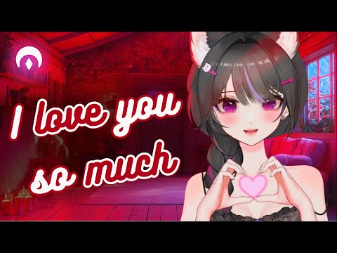 Cat Girl Loves You 💜 I Love You and Gentle Kisses ASMR