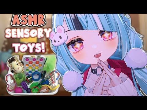 【ASMR】Sensory Toy Box! Can We Find Some Tingles? ✨Relaxing & Adorable Handcam 😴