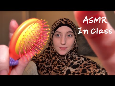 ASMR Playing With Your Hair And Doing Your Makeup In Class