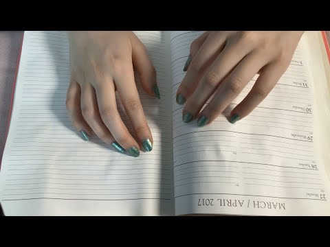 ASMR Page Turning & Tapping 📖 (Crinkly, No Talking)