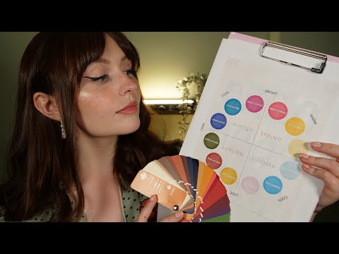 ASMR Colour Analysis 🌈 Image Consultant | Personal Attention *whispered*