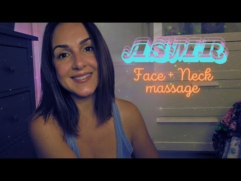 Little Sounds ASMR | Quick Face and Neck Massage to Relax You Before Bed