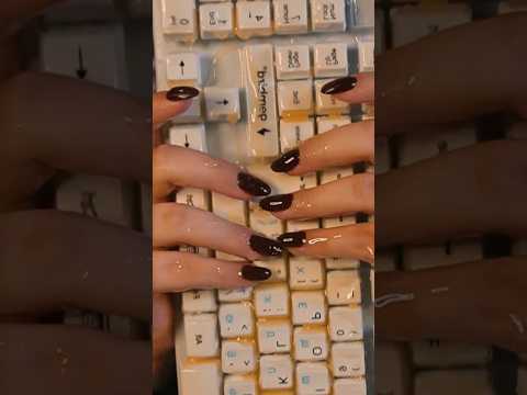 АСМР МЕДОВАЯ КЛАВИАТУРА 🍯ASMR HONEY KEYBOARD #асмр #asmr  #звукирта #клаиатуравмёде #honeykeyboard