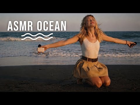 ASMR Ocean Sounds 🌊 Bali Black Sand Beach (No Talking)