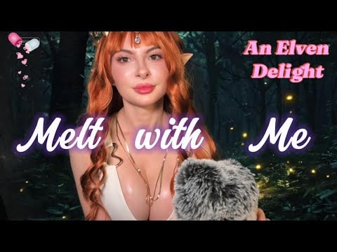 Fluffy Mic tingles... with Elven yapping/ looped / mic brushing/ asmr/ whispering/ green screen /