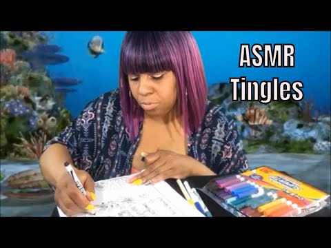 Intense ASMR | Chewing and Popping Gum | Coloring with Markers #bubblegumdiamonds