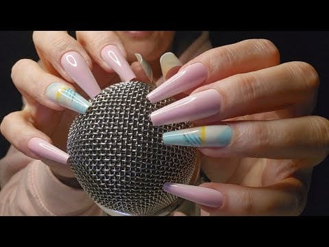 Pure Mic Scratching | Aggressive | No Talking | Long Nails