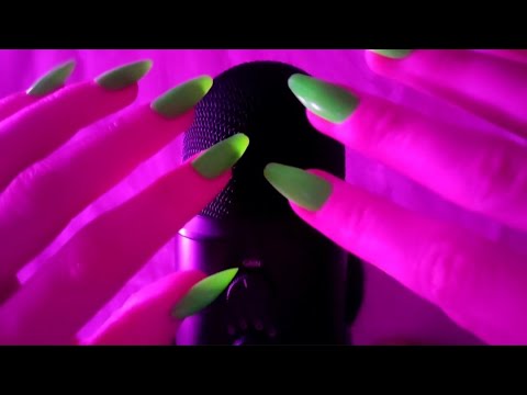 ASMR Intense Mic Scratching with Long Nails (Tingly Mic Scratching, No cover,  No Talking)  #asmr