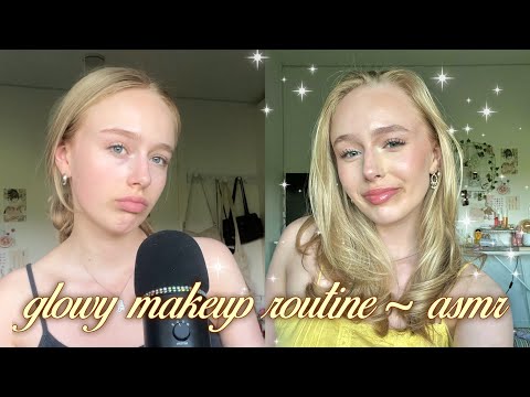 ASMR GLOWY SUMMER MAKEUP ROUTINE ~ GRWM 🌞✧༚