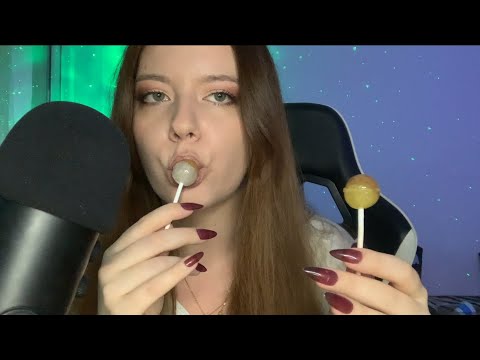 ASMR | 💚 2 Chupa Chups Lollipops🍭Biting and Chewing 🍭Tingly Mouth Sounds 💚